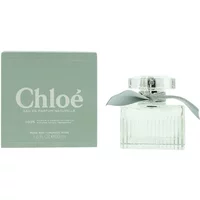 Chloé Eau De Parfum Naturelle 50ml, clear ribbed bottle with silver cap and green box.