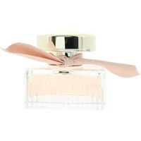 Chloé L'Eau De Chloe Eau De Toilette 30ml, clear glass bottle with ribbed texture, gold cap, and pink bow.