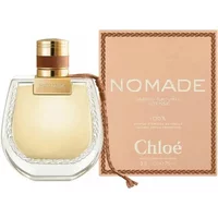 Chloé Nomade Jasmin Naturel Intense Eau De Parfum 75ml, clear bottle with gold cap, peach box with brown trim.