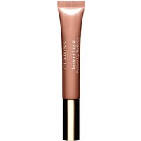 Clarins Natural Lip Perfector Gloss, 06 Rose Wood Shimmer, 12ml, in a rose-tinted tube with a gold cap.