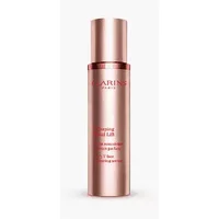 Gold Clarins V Shaping Facial Lift Serum bottle with red text and metallic cap, 50ml size.