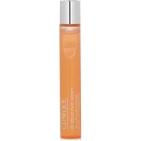 Clinique eye serum roll-on, orange tube with silver cap, 15ml, for de-puffing and massage.