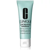 Clinique Anti Blemish Solutions tube, light blue with black text and white cap.