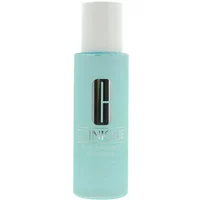 Clinique Anti Blemish Solutions Clarifying Lotion 200ml, light blue bottle with white cap and Clinique logo.