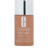 Clinique Even Better Makeup SPF 15 in beige, sleek cylindrical bottle with silver cap and Clinique logo.