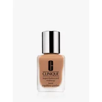 Clinique Superbalanced Makeup 27-Alabaster in a square glass bottle with a silver cap and black logo.
