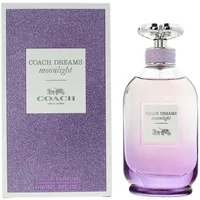 Coach Dreams Moonlight Eau De Parfum 90ml with purple ombre bottle and glittery purple box.