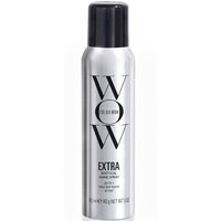 Silver Color Wow Extra Mist-Ical Shine Spray 162ml bottle with black cap and bold black lettering.
