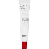 White tube of Cosrx AC Collection Ultimate Spot Cream 2.0 with red cap and black text.