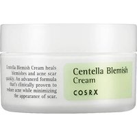 COSRX Centella Blemish Cream 30ml, white jar with green label and black text, skincare product.