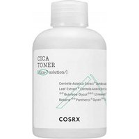 COSRX Pure Fit Cica Toner 150ml in a white bottle with a minimalist label and green accents.