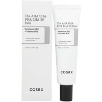 CosRx AHA BHA PHA LHA 35 Peel 30 ml in white tube with black cap, next to matching white box with black text.