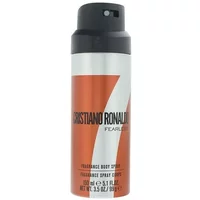 Cristiano Ronaldo CR7 Fearless Body Spray 150ml, orange and silver can with black cap and bold branding.