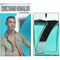 Cristiano Ronaldo CR7 Origins Eau De Toilette 50ml with blue bottle and large silver "7" design.