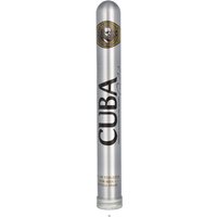 Silver cylindrical Cuba Gold Eau de Toilette Spray 35ml with black text and gold emblem at the top.