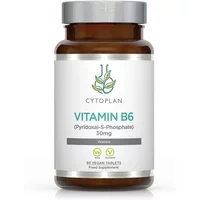 Cytoplan Vitamin B6 P5p 50mg, brown bottle with white label, green logo, 60 capsules.