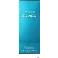 Davidoff Cool Water Man Eau de Toilette 75ml, turquoise box with white text and minimalist design.