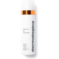 White Dermalogica Biolumin-C Gel Moisturiser bottle with orange cap and gray text, 50ml size.