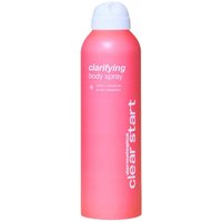 Pink Dermalogica Clarifying Body Spray bottle, 177 ml, with white cap and clear start branding.