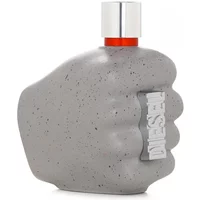 Gray fist-shaped Diesel Only The Brave Street Eau De Toilette bottle with silver cap and embossed logo.