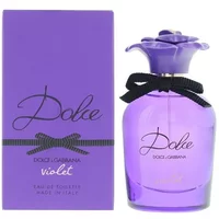 Purple Dolce & Gabbana Violet Eau De Toilette 50ml with floral cap and matching box.