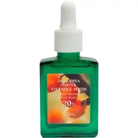 Green glass bottle of Dr. Althea Gentle Vitamin C Serum with white dropper and colorful label, 30ml size.