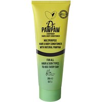 Dr. PAWPAW Hair & Body Conditioner, 250ml yellow and green tube with black text and flip-top cap.