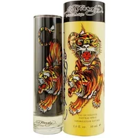 Ed Hardy Eau De Toilette 30ml with fierce tiger design on cylindrical bottle and matching packaging.