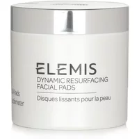 Elemis Dynamic Resurfacing Facial Pads in a white jar with silver lid, featuring bold black text.