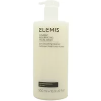 White Elemis Dynamic Resurfacing Facial Wash bottle with pump dispenser and black label, 200ml capacity.