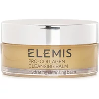ELEMIS Pro-Collagen Cleansing Balm 100g in a clear jar with a white lid and black text.