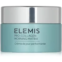 Teal jar of ELEMIS Pro-Collagen Morning Matrix Cream with silver lid, 50ml size.