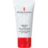 White tube of Elizabeth Arden Eight Hour Cream Hand Cream with red cap and black text.