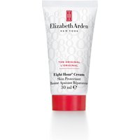 White tube of Elizabeth Arden Eight Hour Cream Skin Protectant, red cap, 30ml, with logo and text in black and red.