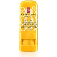 Yellow Elizabeth Arden sun defense stick SPF 40 with white text and logo, twist-up design, 6.8g size.