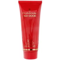 Red tube of Elizabeth Arden Red Door Body Lotion 200ml with gold accents and white text.