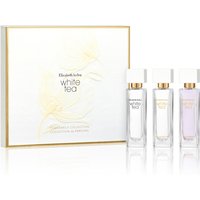 Elizabeth Arden White Tea Fragrance Collection Mini Coffret with three clear bottles and a white and gold box.
