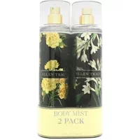 Ellen Tracy Body Mist Gift Set with floral designs, 236ml Inspiring and 236ml Confident scents in clear bottles.
