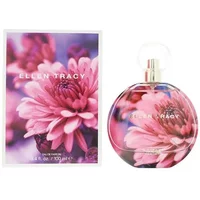 Ellen Tracy Dream Florals Pink Daisy Eau De Parfum 100ml, round bottle with pink daisy design and matching box.