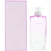 Ellen Tracy English Garden Sweet Pea Eau De Parfum 100ml, clear glass bottle with pink tint and silver cap.