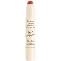 Cream-colored Embryolisse 3-In-1 Mocha stick balm with red-brown tip and black text on the tube.
