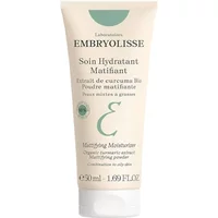 Beige Embryolisse Mattifying Moisturiser tube, 50ml, green logo and text, white cap, for oily skin.