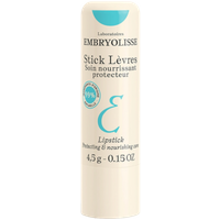 White Embryolisse lipstick tube with blue logo and text, 4.5g size, protective and nourishing formula.