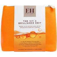 Orange Emma Hardie Vit C Brilliance Edit pouch with zipper, featuring product label and logo on white background.