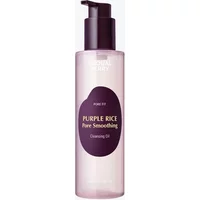Eqqualberry Purple Rice Pore Smoothing Cleansing Oil in a translucent lavender pump bottle, 200ml size.
