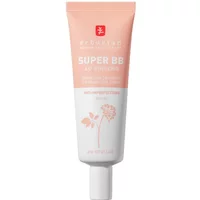 Peach and white Erborian Super BB cream tube with ginseng illustration, 40ml size.