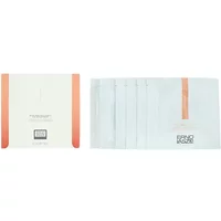 Erno Laszlo Multi-Task Eye Serum Mask, white packets with orange accents, set of six, sleek packaging.