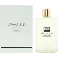 Erno Laszlo Phormula 3-10 Essence Lotion 150ml, frosted bottle with gold cap, black logo and text on white box.