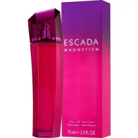Escada Magnetism Eau De Parfum 75ml, sleek magenta bottle with angular cap, matching gradient box.