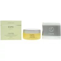 ESPA Yuzu & Ginger Cleansing Sorbet 100ml in a yellow jar with white lid, beside a pale green box.